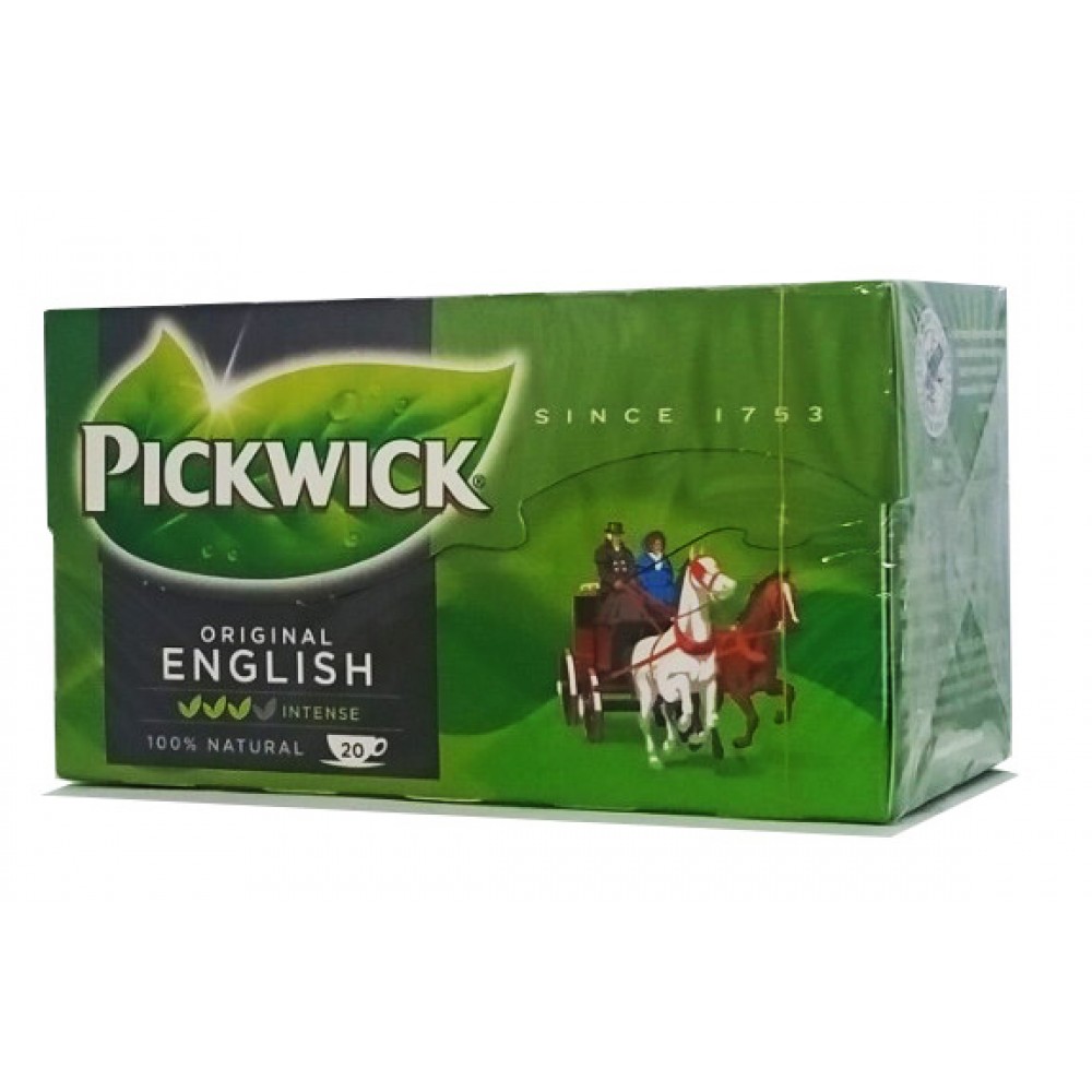 Чай Pickwick English, чорний класичний без добавок до 20 пакетів.