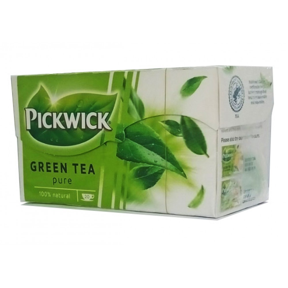 Чай Pickwick Pure, зелений байховий 20 пакетів.