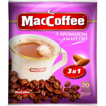 "MacCoffee" 3 в 1 Амаретто 20 пакетів
