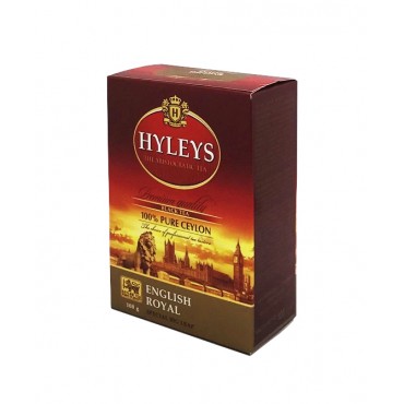 Чорний цейлонський чай Hyleys English Royal великий лист 100 грам