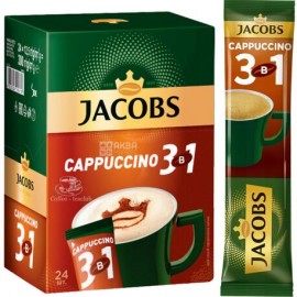 "Jacobs" Cappuccino 3 в 1, 24 стика*12.5 г